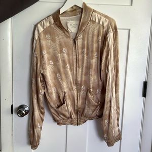 Acacia Bomber Silk Jacket _rare